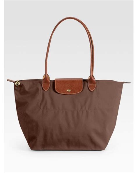 longchamp le pliage brown.